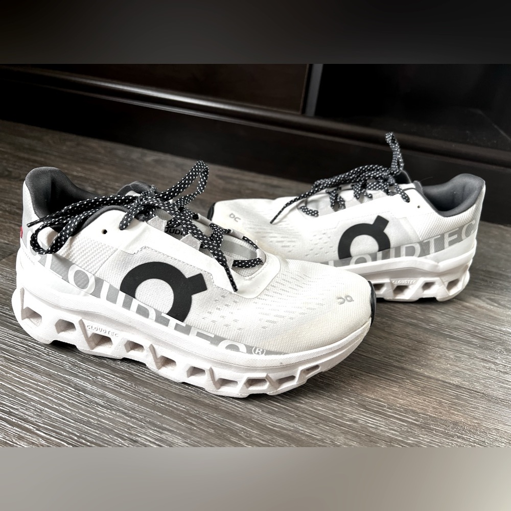 On Cloudmonster in White